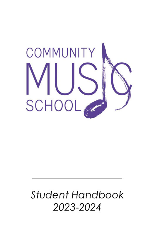 20232024 Student Handbook Community Music School
